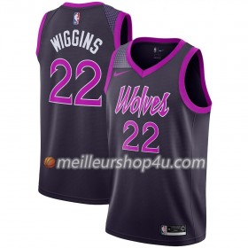 Maillot Basket Homme Minnesota Timberwolves Andrew Wiggins 22 2018-19 Nike City Edition Pourpre Swingman